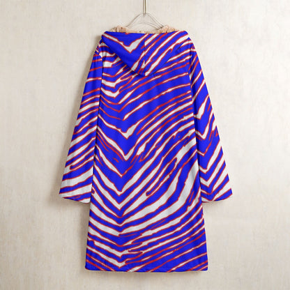 Buffalo Bills Zubaz Men's Horn Button Long Fleece Windbreaker
