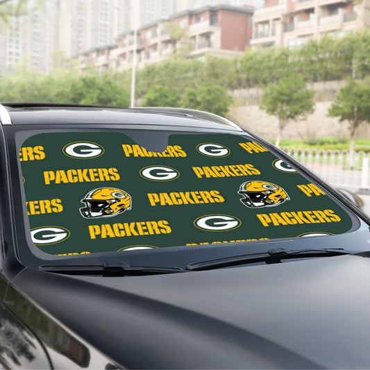 Green Bay Football Game Day Windshield Sunshade | 145cm(57.1”)