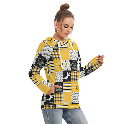 All-Over Print Women's Hoodie With Double Hood
