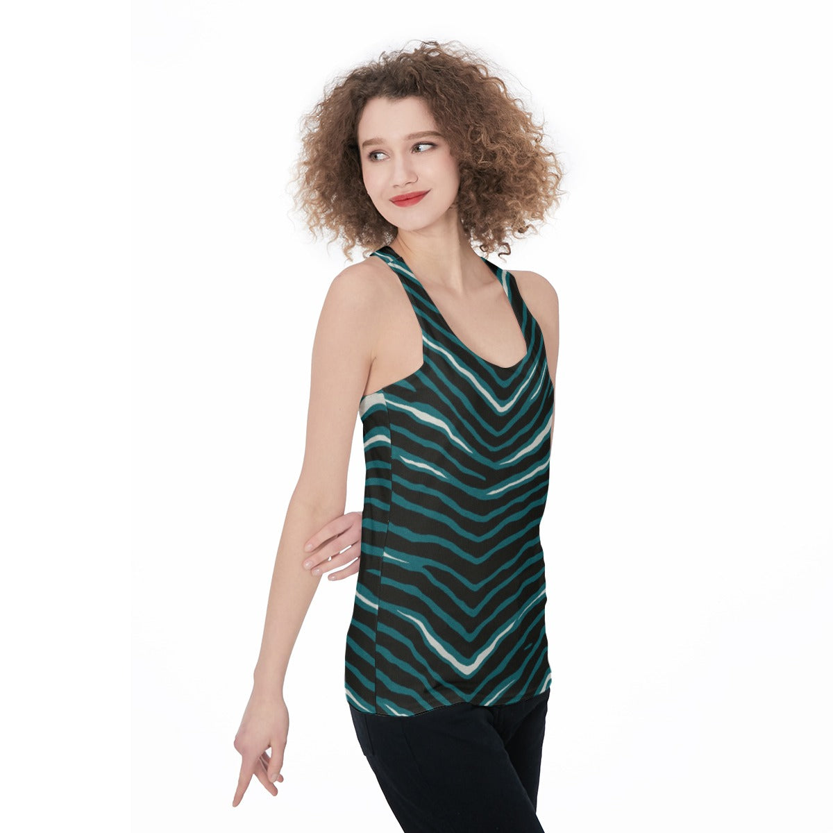 Philadelphia Football Game Day All-Over Print Women's Racerback Tank Top