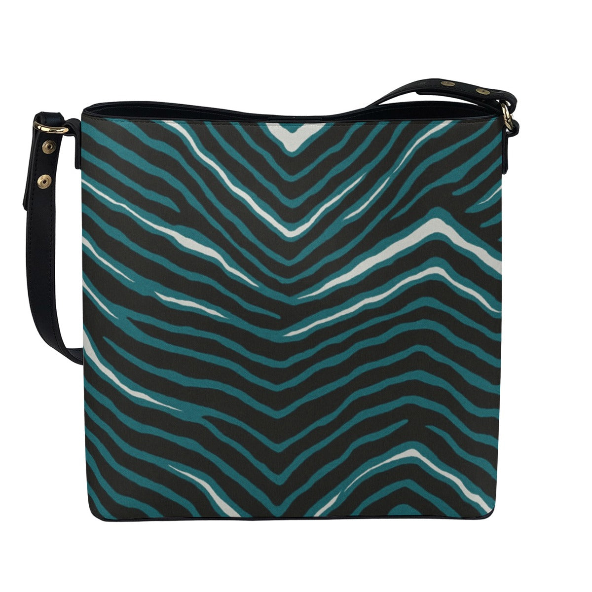 Philadelphia Football Game Day Minimalist Square Crossbody Bucket Bag