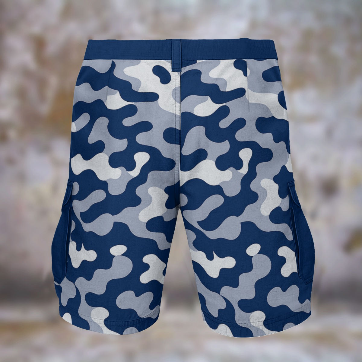 Urban Legend Dallas Cowboys Navy Silver White Camo Cargo Shorts