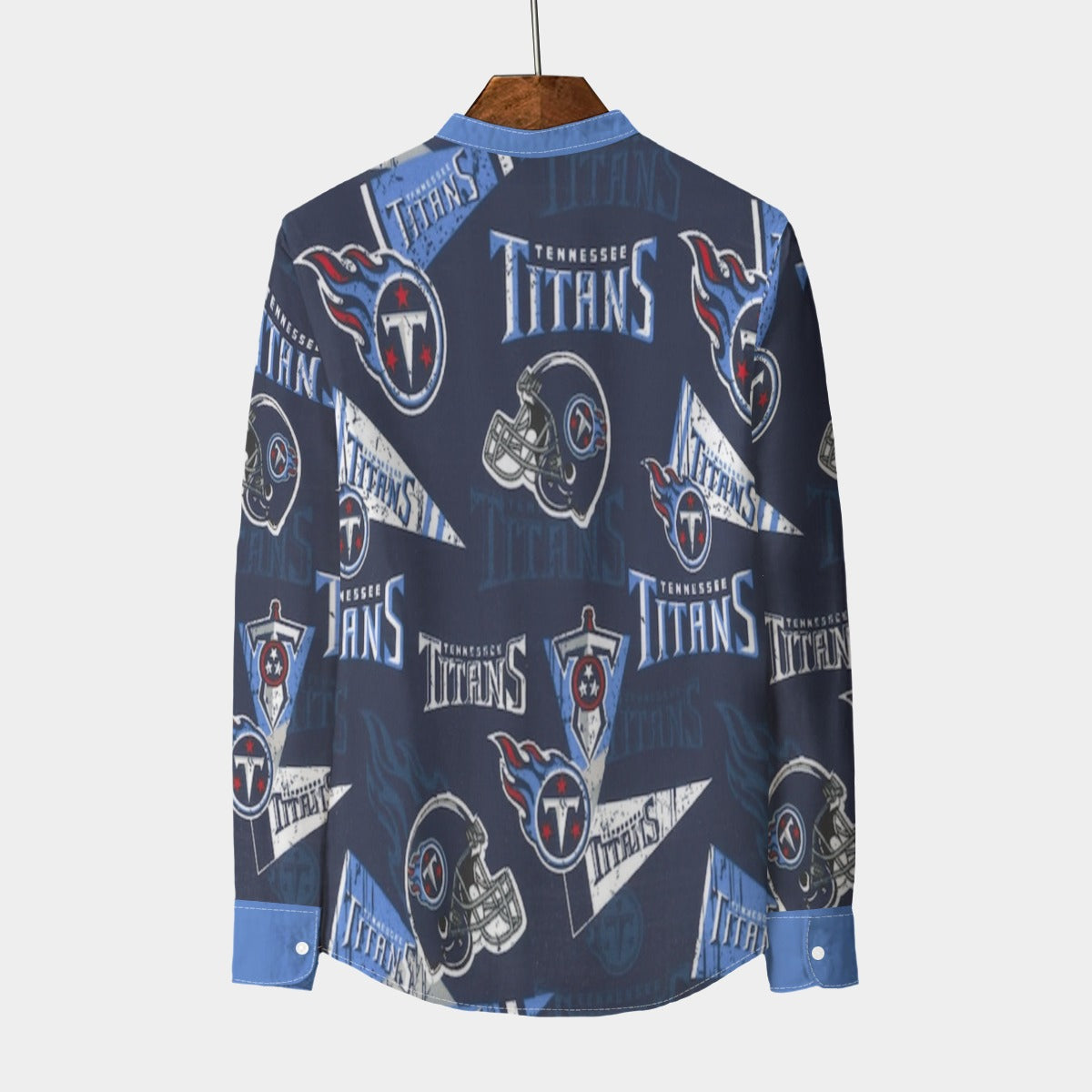Urban Legend Tennessee Titans Stand Collar Shirt With Long Sleeve | 110GSM Imitation Flax