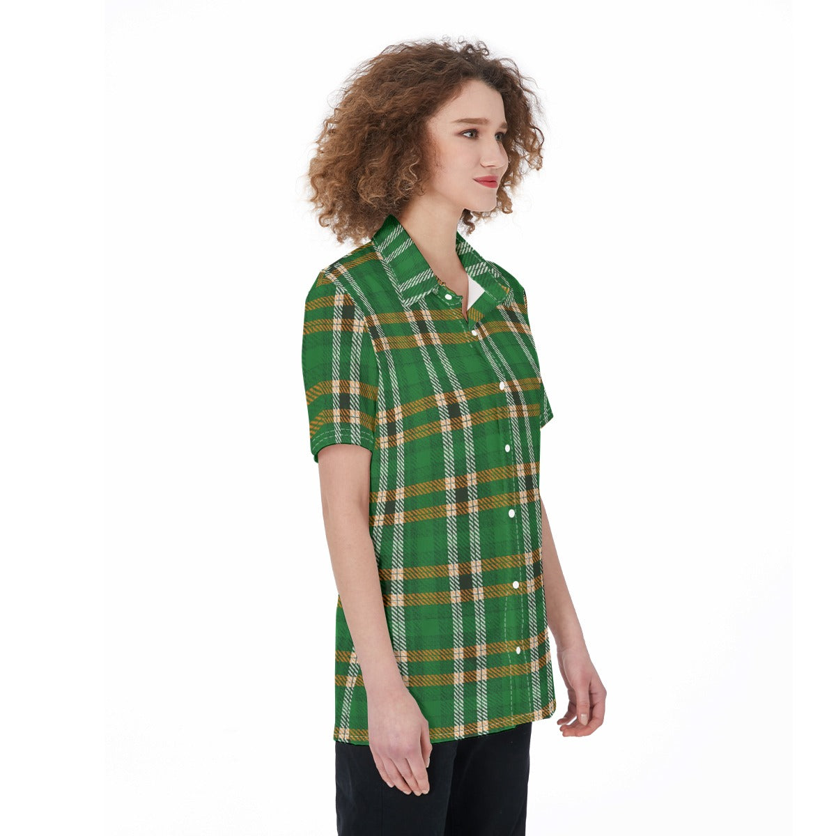 Miami - Hurricanes Tartan Plaid Women's Shirt