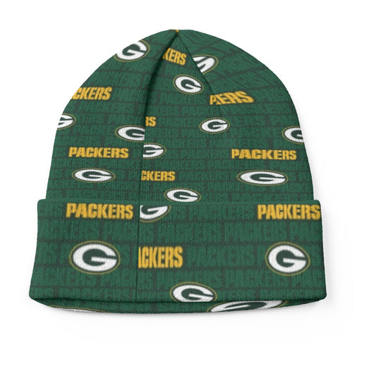 Green Bay Football Game Day All-Over Print Knitted Hat