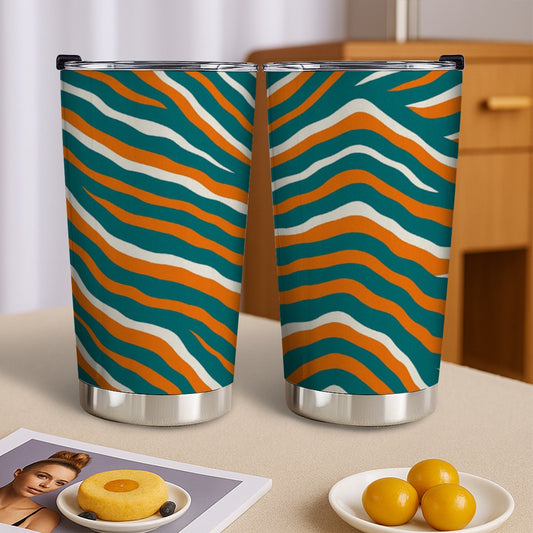 Miami Football Game Day Custom 20OZ Tumbler With Sliding Lid For The USA