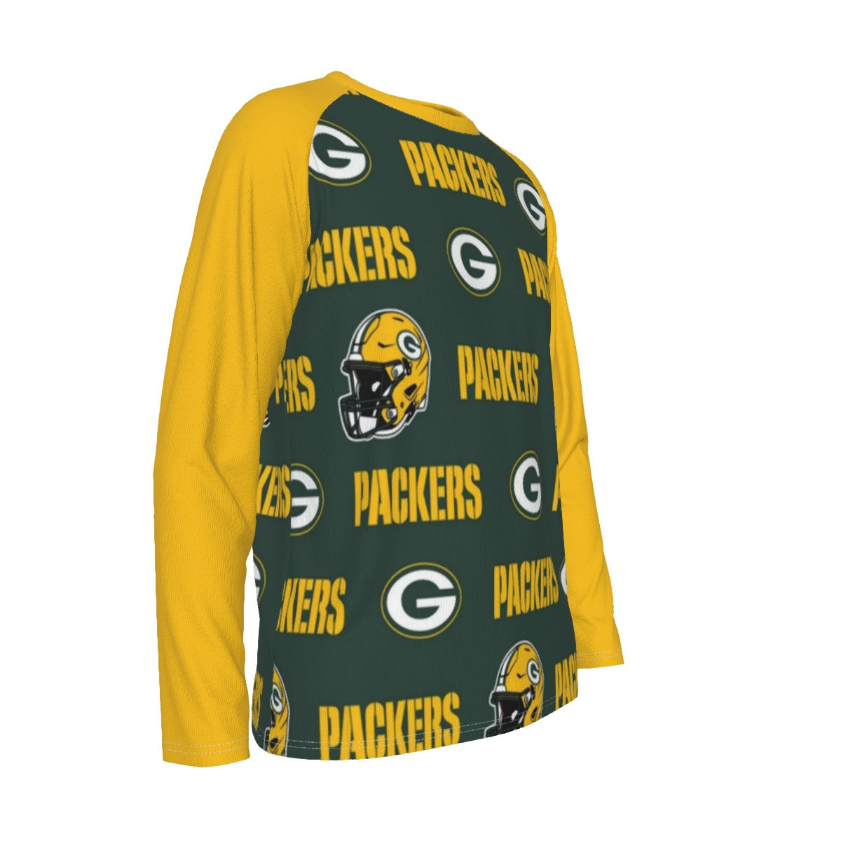 Green Bay Football Game Day All-Over Print Men's Long Sleeve T-shirt With Raglan Sleeve