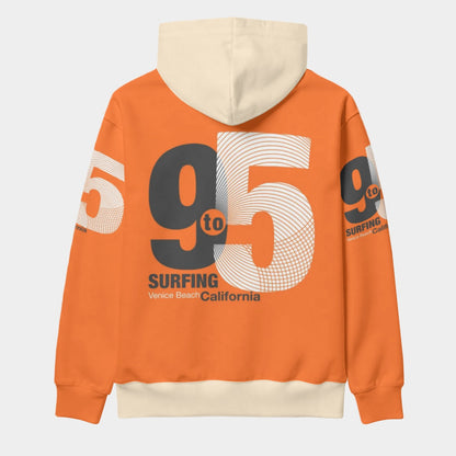 Venice Beach California Hoodie – Orange Surfing Lifestyle Sweatshirt