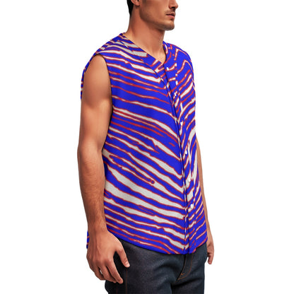 Buffalo Bills Zubaz Men's Sleeveless Baseball Jersey