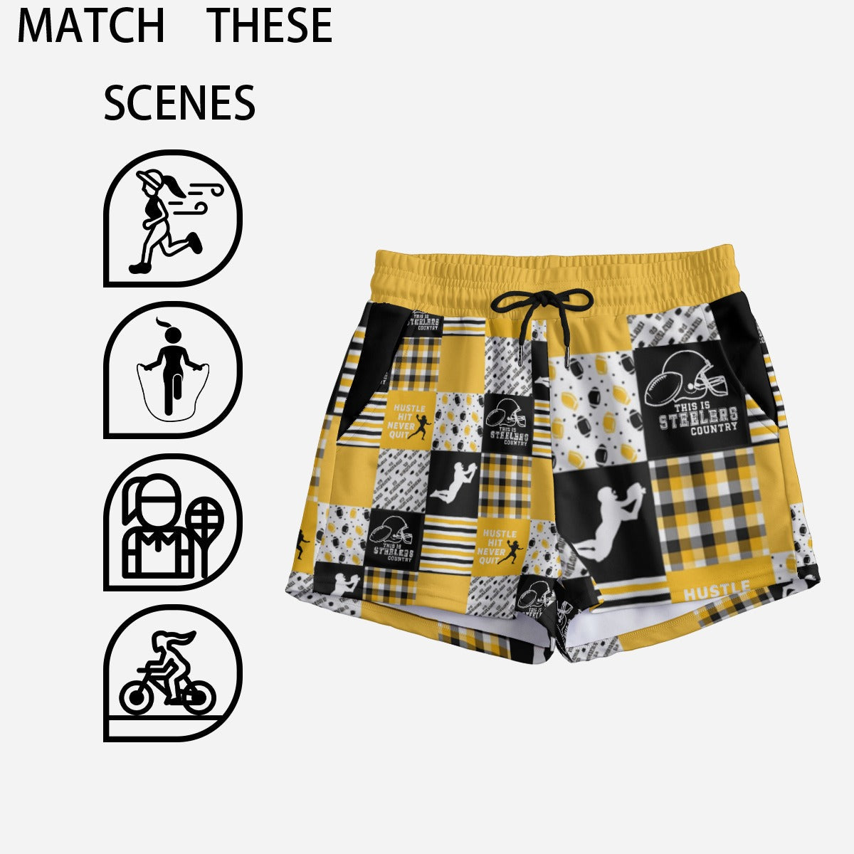 Pittsburgh Steelers Women's Casual Shorts