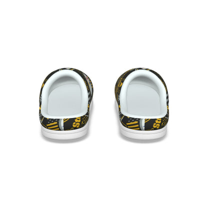 Pittsburgh Steelers All-Over Print Men's Plush Slippers