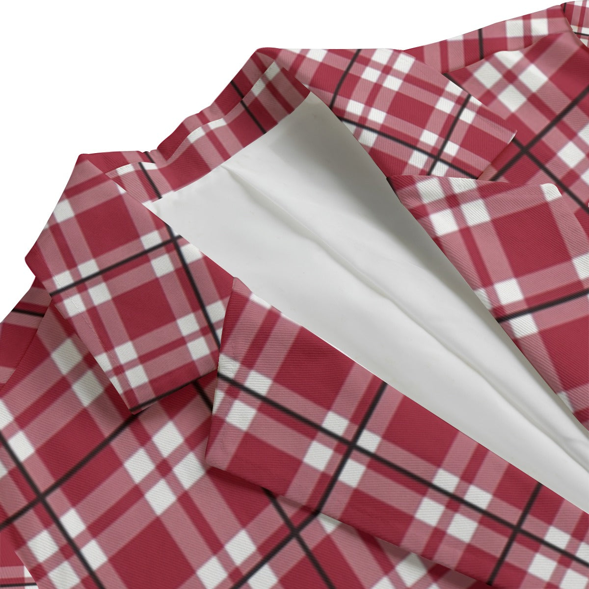 Alabama game day tartan plaid Women's Leisure Blazer