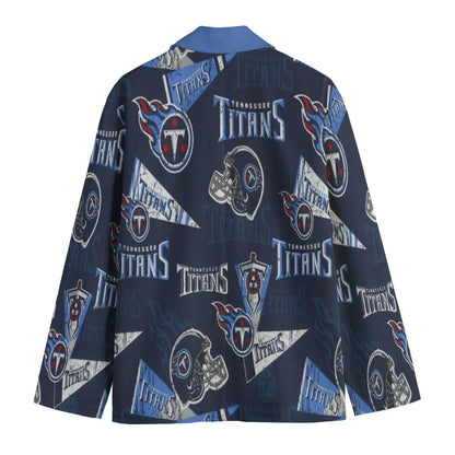 Tennessee Titans suit Flat Lapel Collar Blazer
