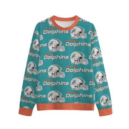 Miami Football Game Day All-Over Print Men's Round-neck Sweatshirt | Interlock