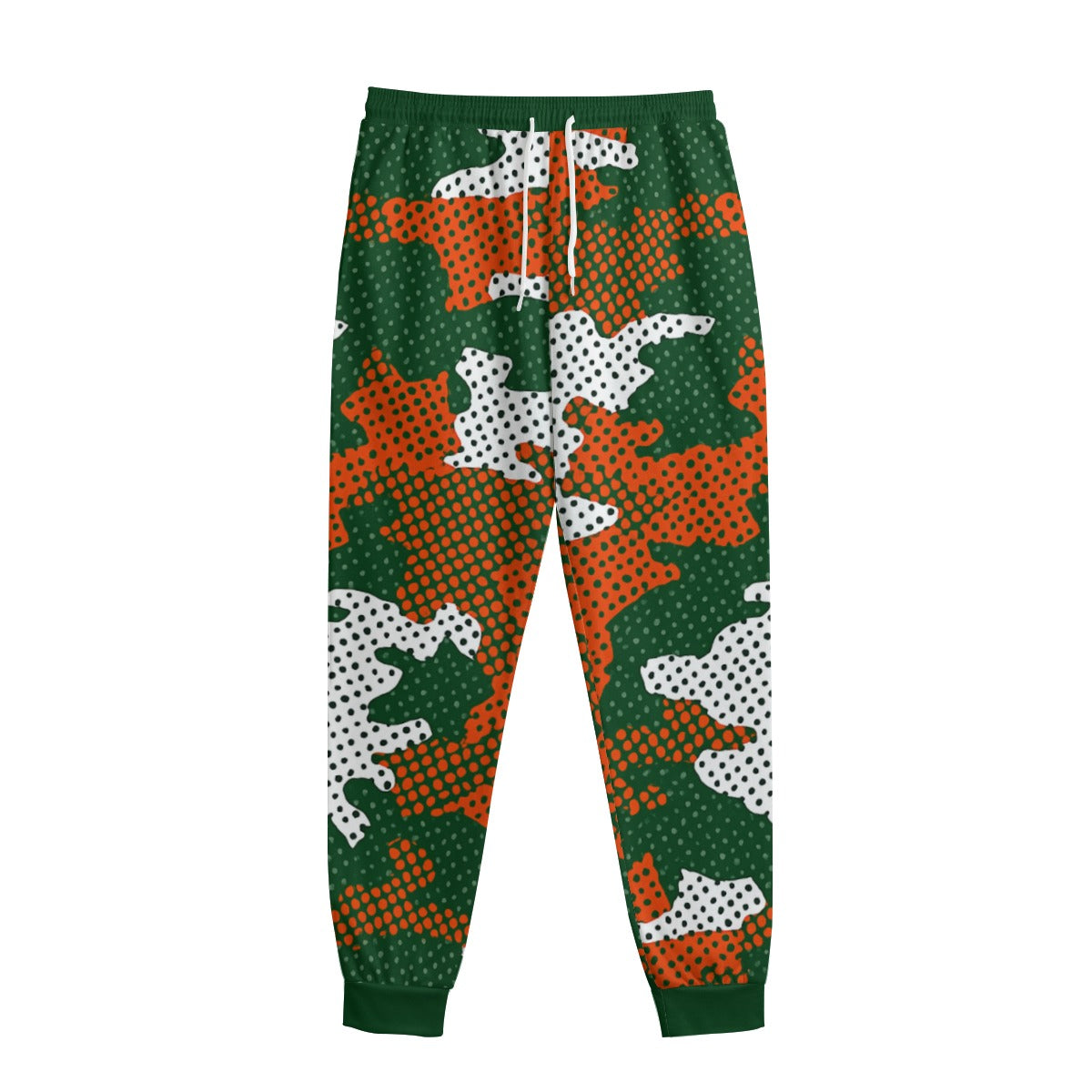Urban Legend Miami Green Orange White Camo Sweatpants With Waistband