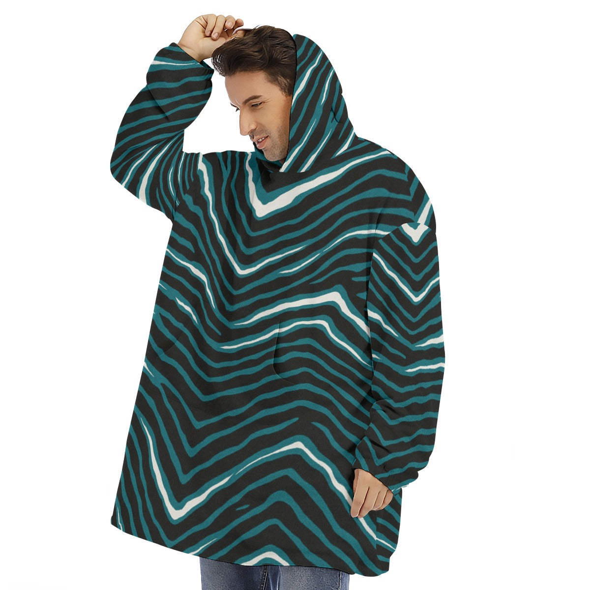 Philadelphia Football Game Day All-Over Print Unisex Sherpa Fleece Hoodie Blanket
