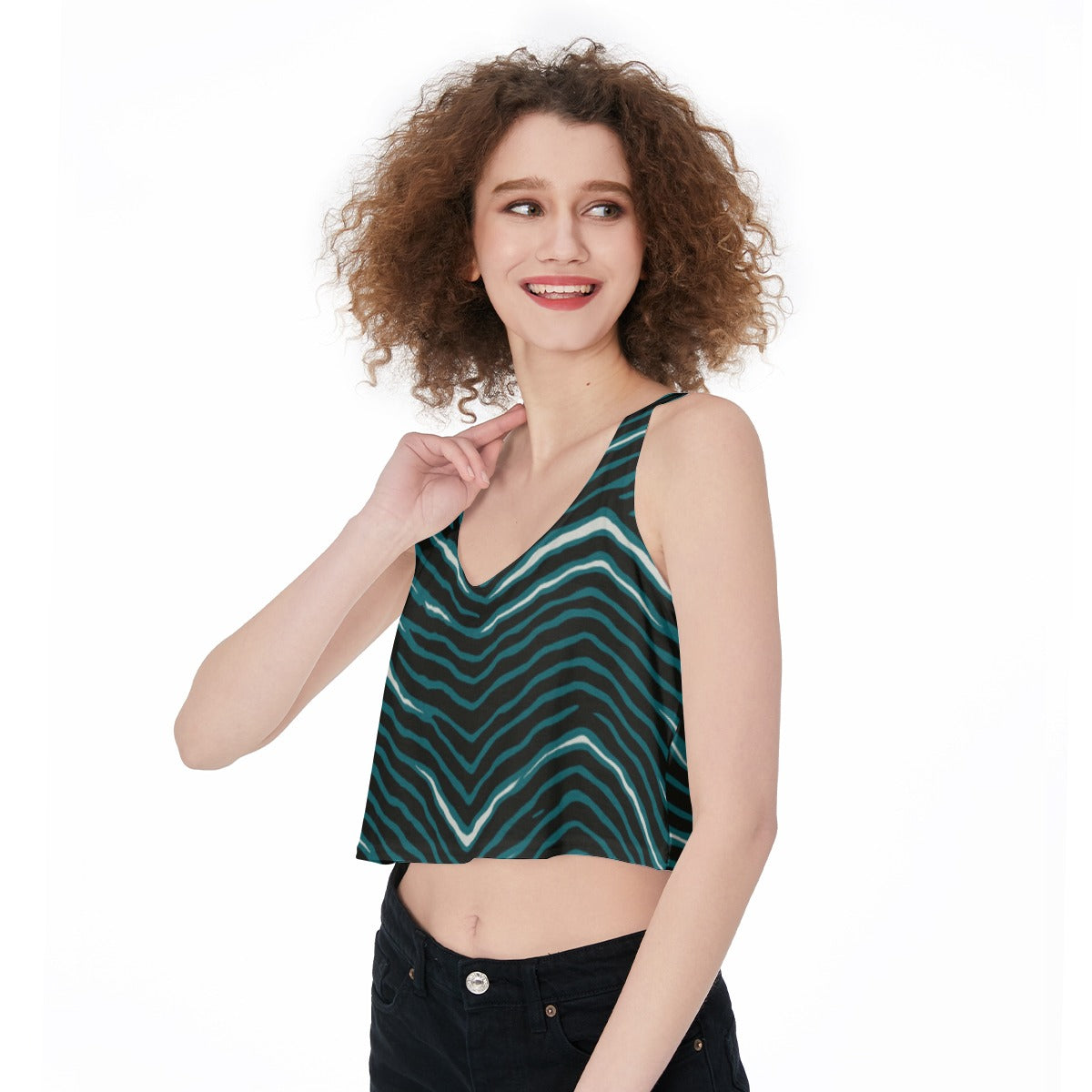 Philadelphia Football Game Day All-Over Print Crop-Tank Top