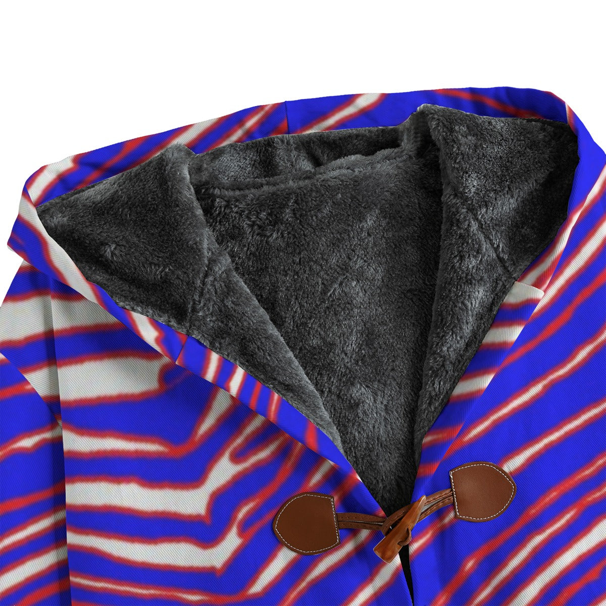 Buffalo Bills Zubaz Men's Canvas Button Fleece Windbreaker