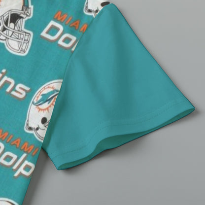 Miami Football Game Day All-Over Print Children's Short-Sleeve T-Shirt | 180GSM Cotton