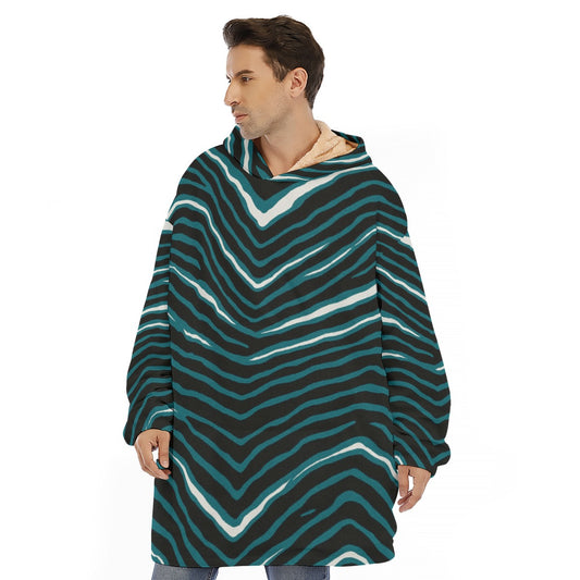 Philadelphia Football Game Day All-Over Print Unisex Sherpa Fleece Hoodie Blanket