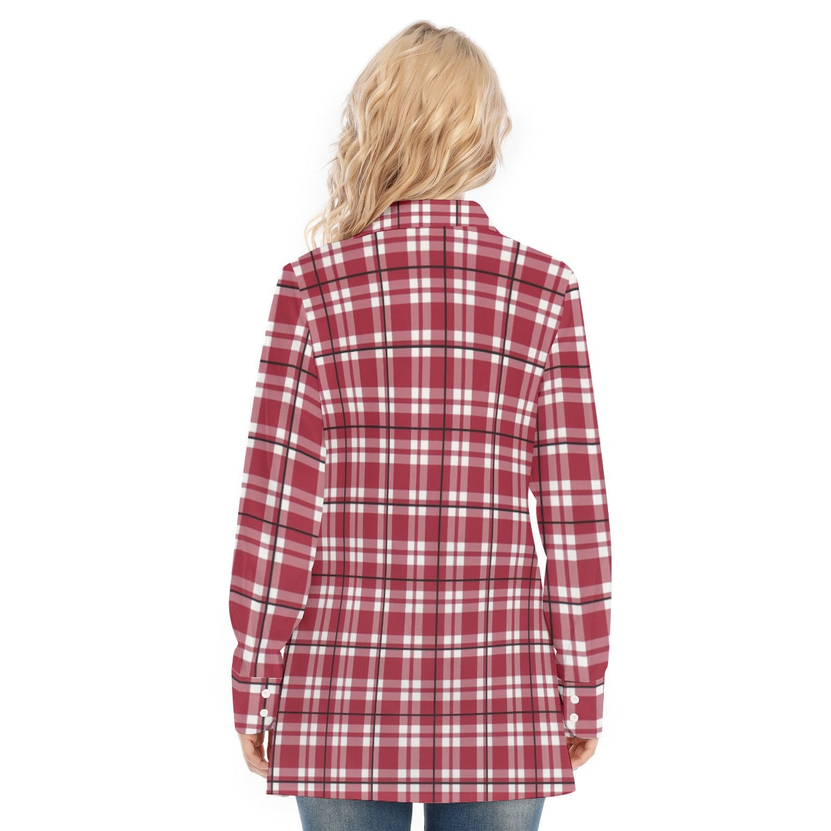 Alabama - Crimson Tide Tartan plaid Women's Long Shirt
