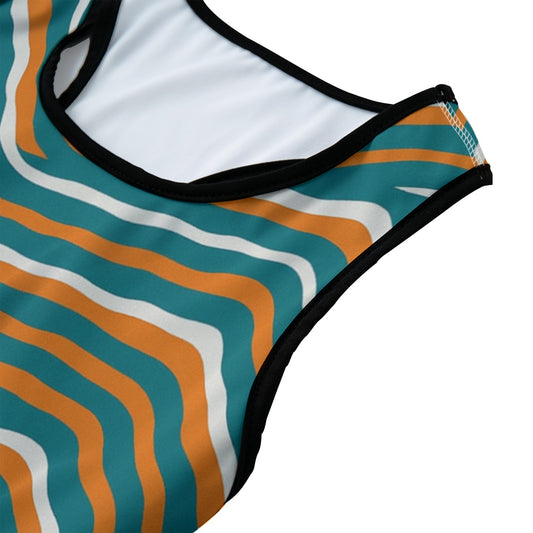 Miami Football Game Day All-Over Print Women's Sports Bra|210GSM