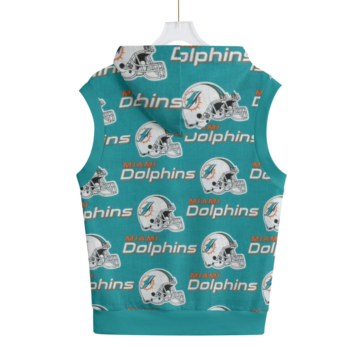 Miami Football Game Day All-Over Print Unisex Hooded Vest | 310GSM Cotton