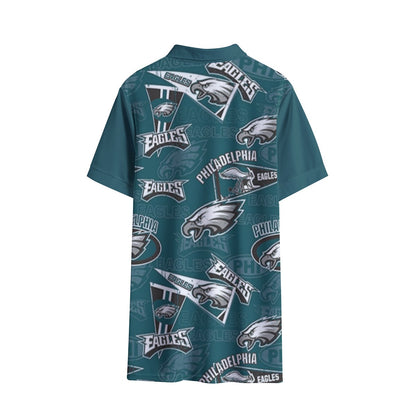 Philadelphia Football Game Day All-Over Print Women's Polo Shirt | Birdseye