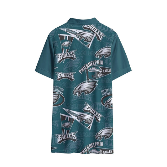 Philadelphia Football Game Day All-Over Print Women's Polo Shirt | Birdseye