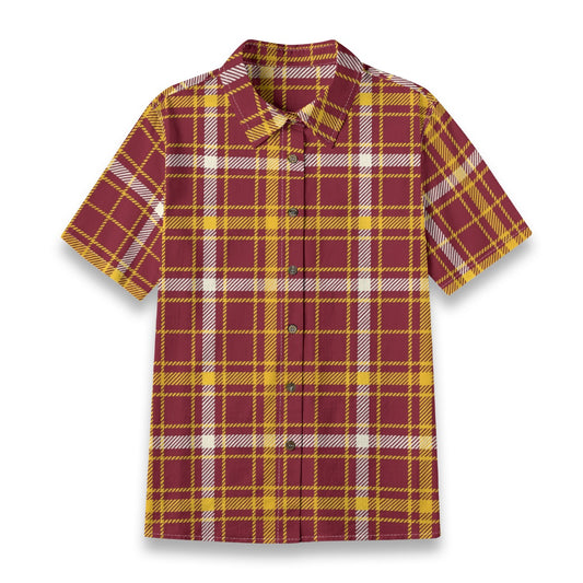 Minnesota Tartan Plaid Golden Gophers Women's Shirt | 125GSM Cotton