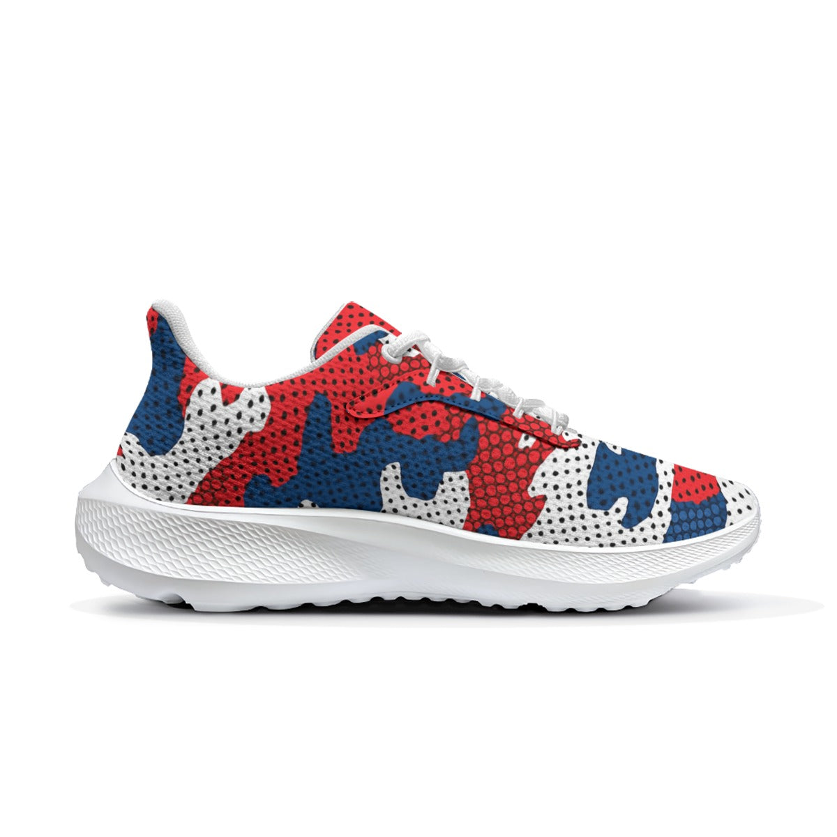 Urban Legend Mississippi Ole Miss Rebels Red Blue Camo Road Running Shoes