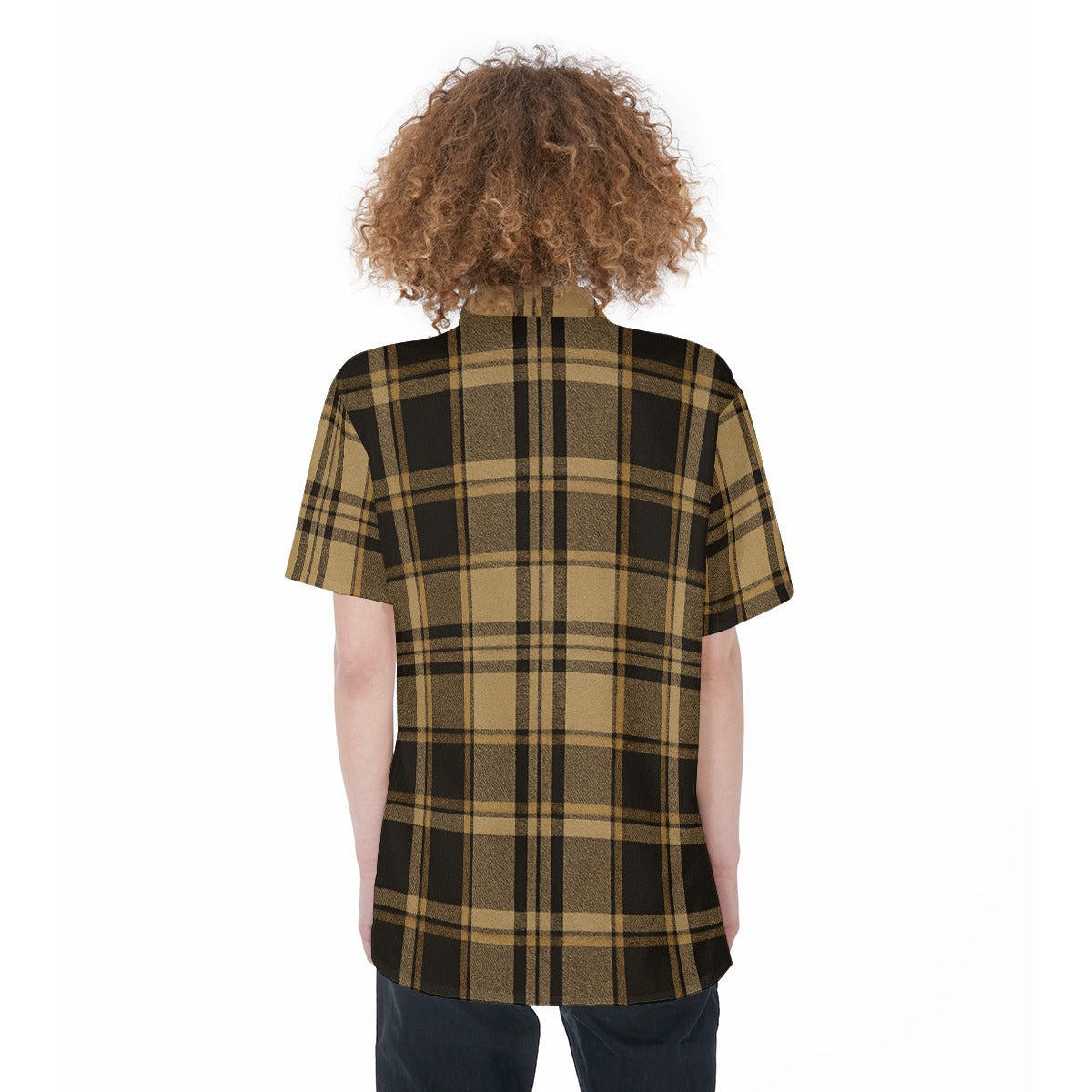 Colorado Tartan Plaid Women's Short Sleeve Shirt With Pocket