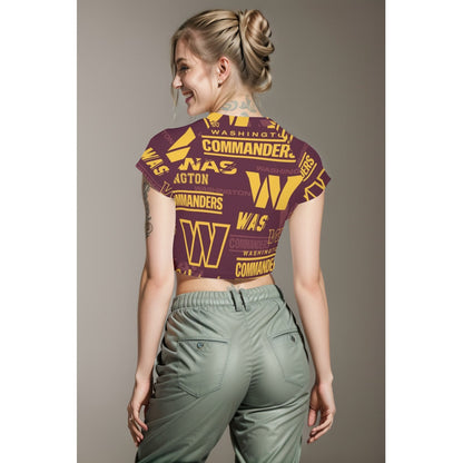 Washington Commanders Women's Raglan Cropped T-shirt