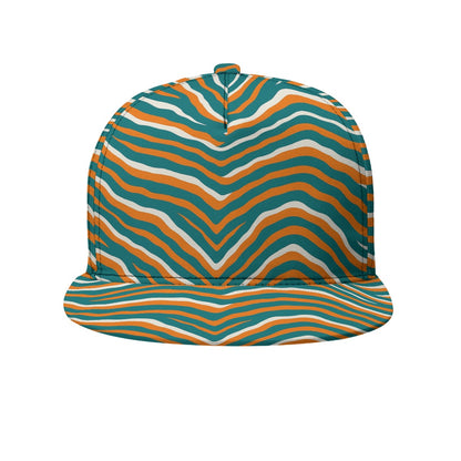 Miami Football Game Day All-Over Print Flat-Brim Baseball Cap With Box