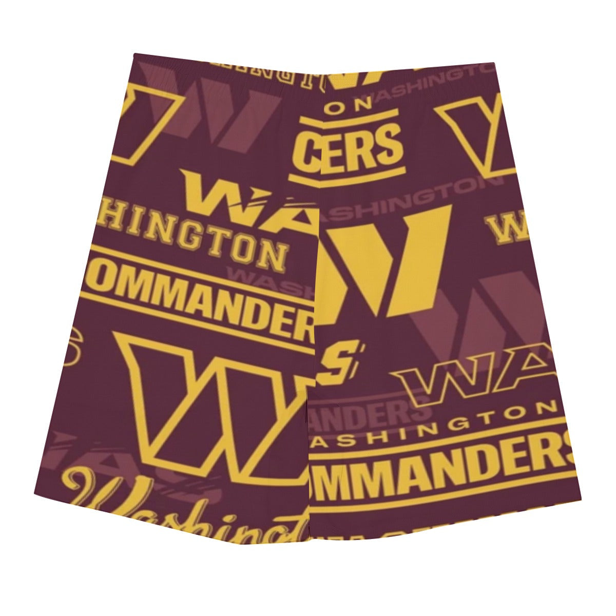 Washington Commanders Men's Beach Shorts With Elastic Waist