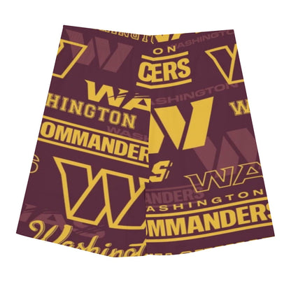 Washington Commanders Men's Beach Shorts With Elastic Waist
