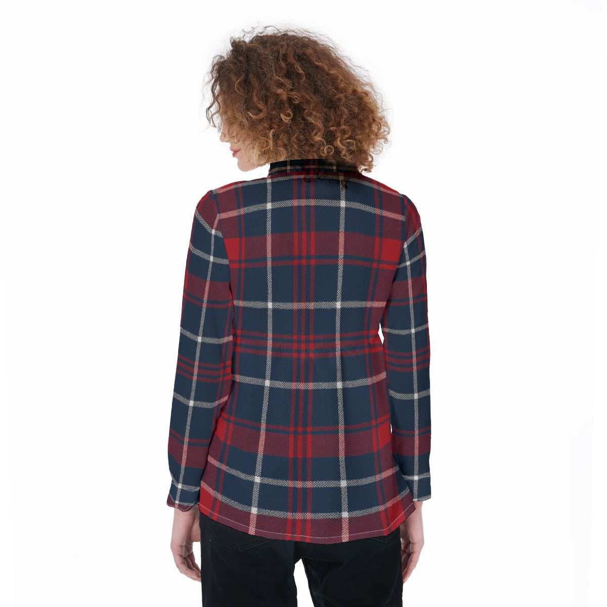 Arizona - Wildcats tartan plaid Women's Elastic-Back Shirt