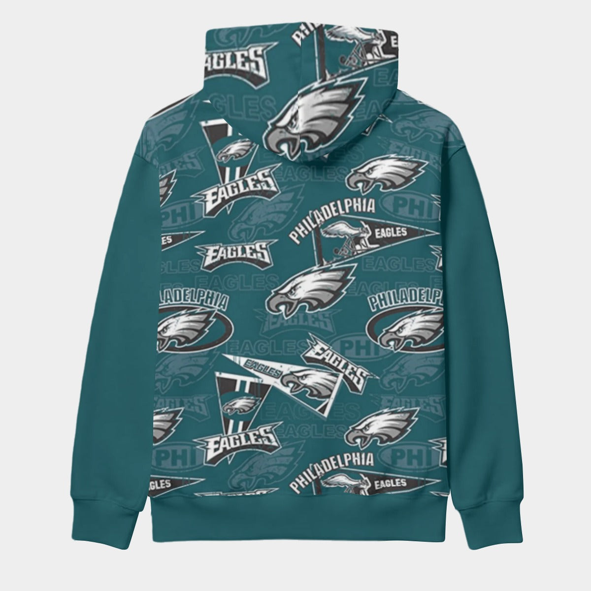 Philadelphia Football Game Day All-Over Print Men's Pullover Hoodie