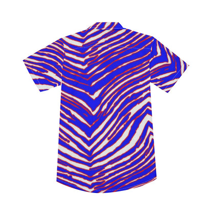 Buffalo Bills Zubaz Men's Deep V-neck Short Sleeve T-shirt