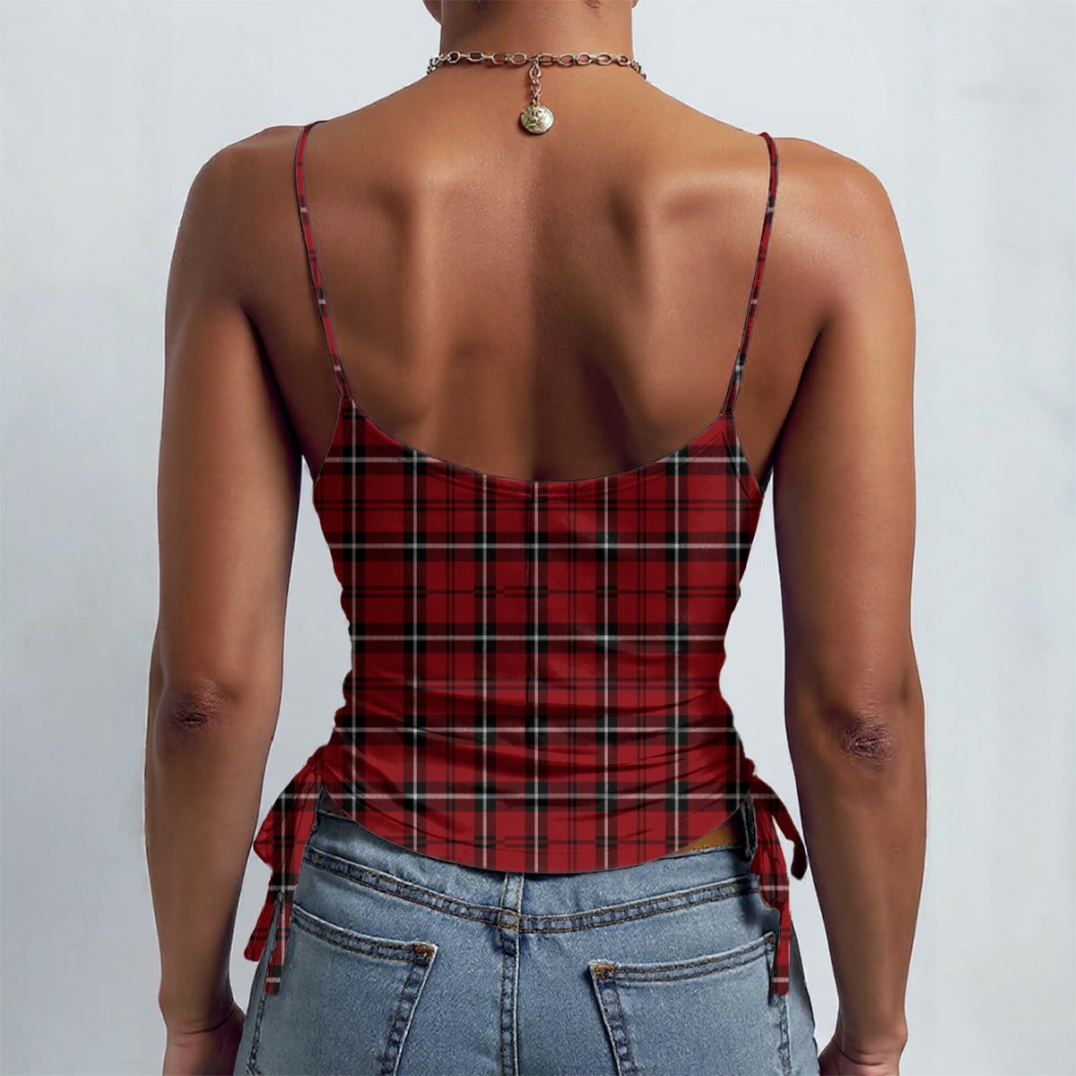 Alabama Tartan plaid Drawstring Camisole