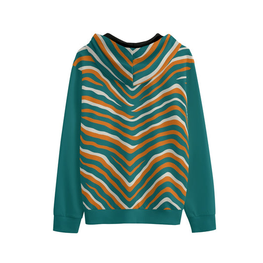 Miami Football Game Day All-Over Print Unisex Pullover Hoodie | 310GSM Cotton