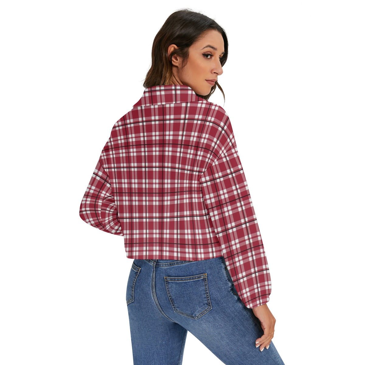 Alabama - Crimson Tide tartan plaid Women's Zip Jacket