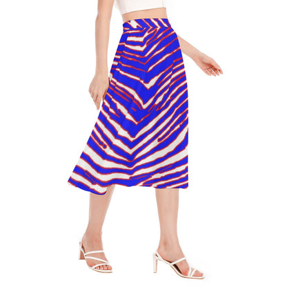 Buffalo Bills Zubaz Women's Long Section Chiffon Skirt