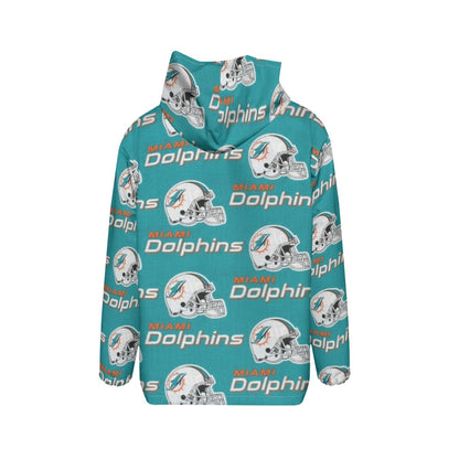 Miami Football Game Day All-Over Print Children's Waterproof And Windproof Jacket
