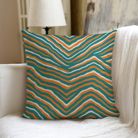 Miami Football Game Day All-Over Print couch pillow with pillow Inserts