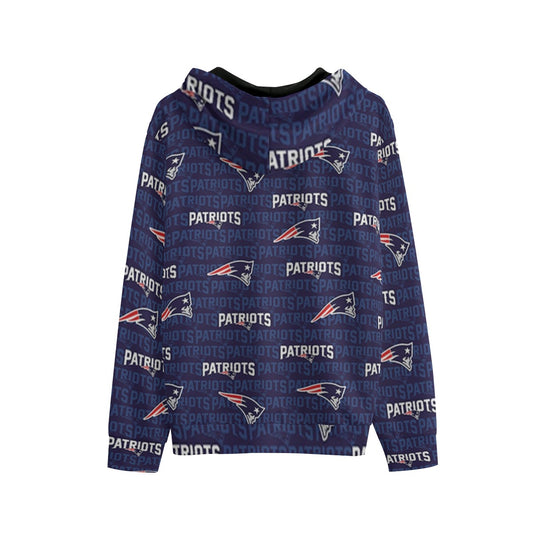 New England Football Game Day All-Over Print Unisex Pullover Hoodie | 310GSM Cotton