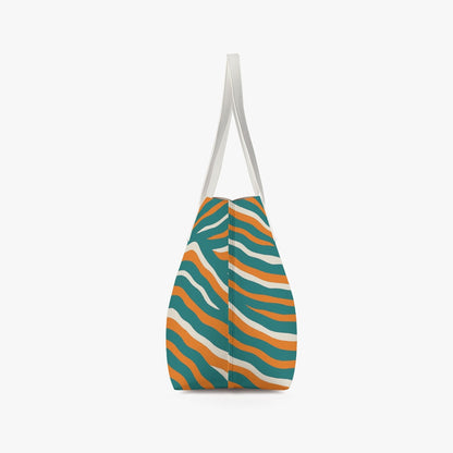 Miami Football Game Day Stylish PU Leather Tote Bag