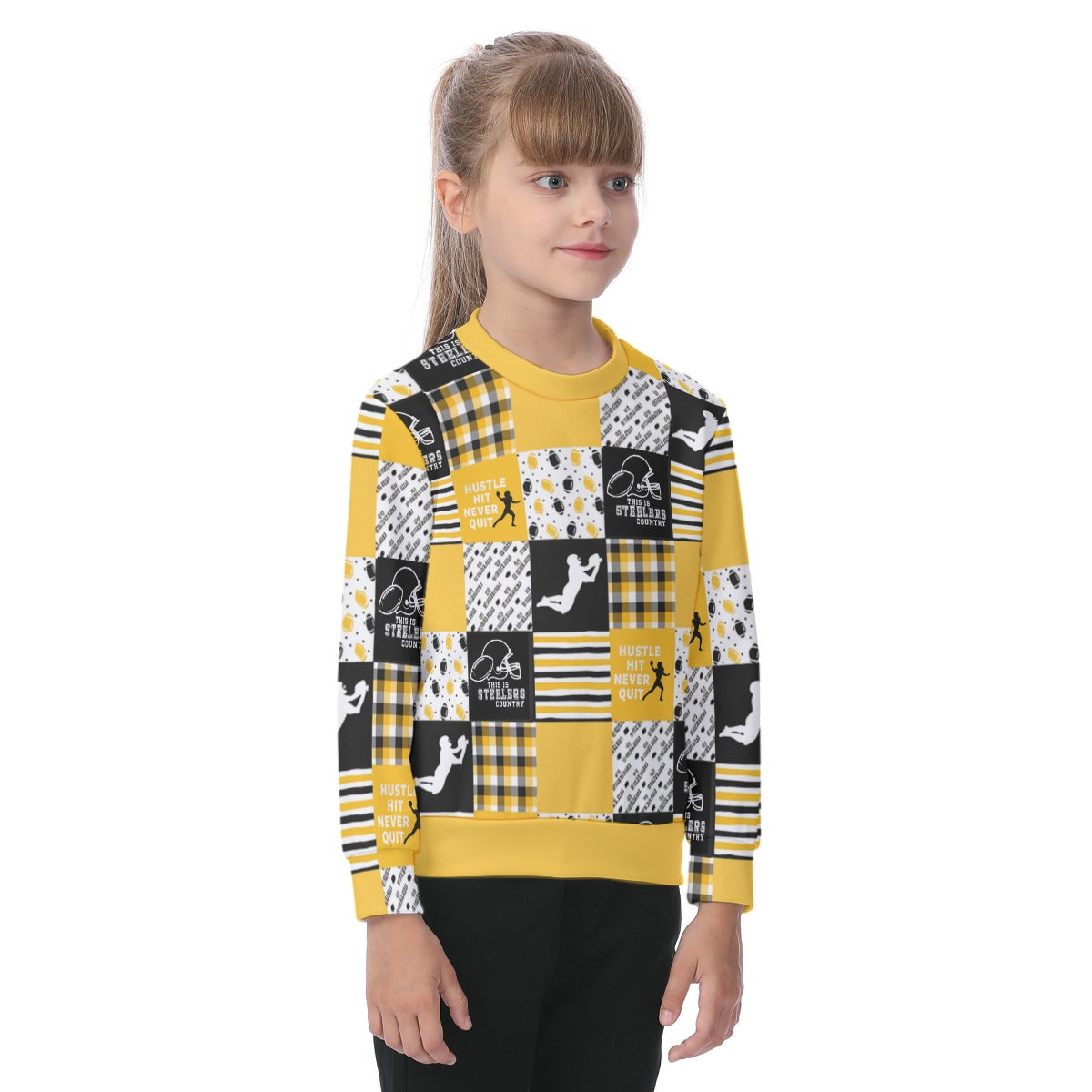 Pittsburgh Steelers All-Over Print Kid's Sweatshirt