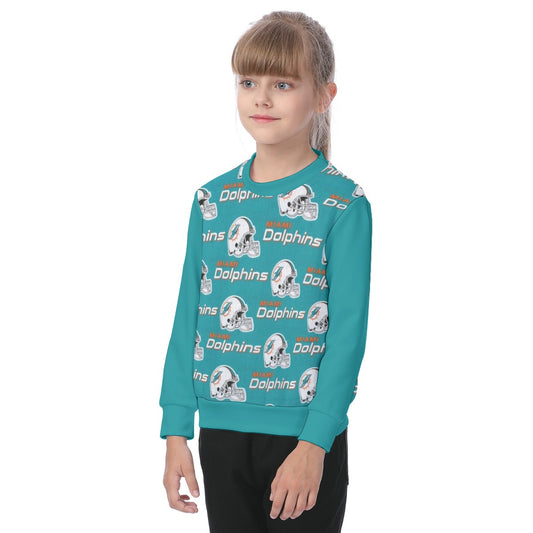 Miami Football Game Day All-Over Print Kid's Sweatshirt