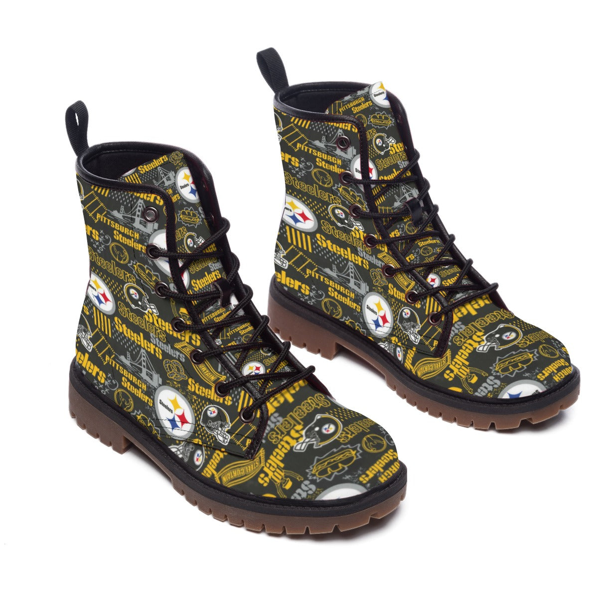 All-Over Print Men's Martin Short Boots